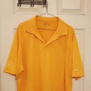 Yellow Nike Golf Polo